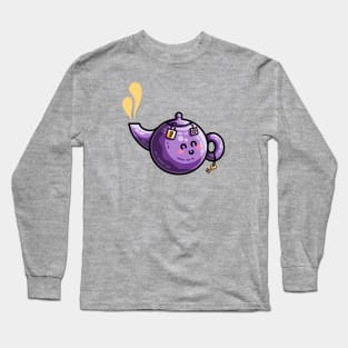 Kawaii Cute Safe-Tea Pun Long Sleeve T-Shirt